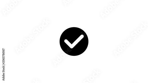 check mark icon animation.tick confirm correct accept select checkbox circle sign symbol