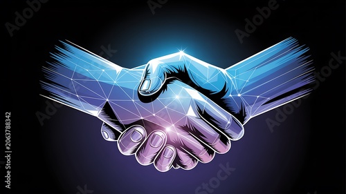 Business partnership, handshake, agreement, corporate, finance
