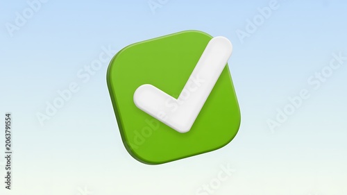 Green checkmark icon, white check symbol, approval sign, verified badge