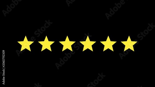 6 Star Rating animation.