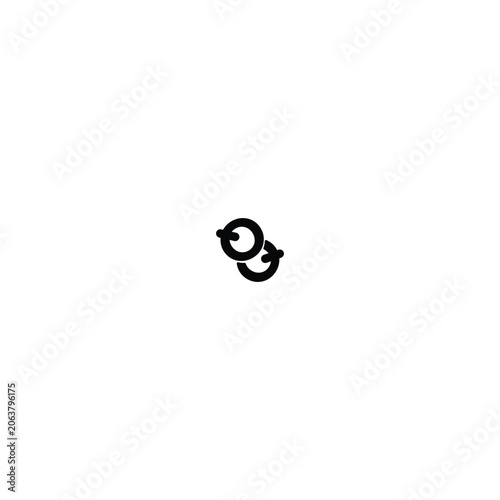 abstract double Q letter logo vector