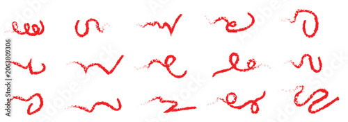 Set of red  arrows, arrows ,red arrows, red brush arrows