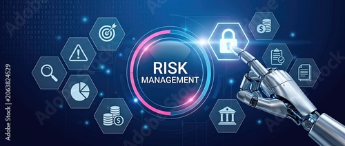 Automated risk management solutions digital environment infographic content cybersecurity insights high-tech viewpoint future-proofing strategies