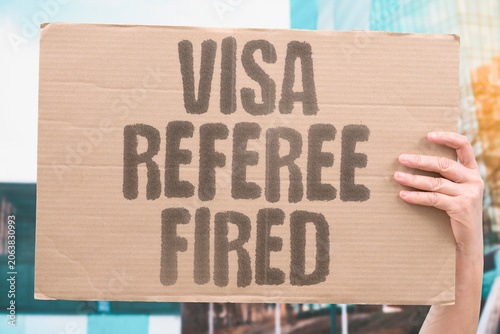 Bild auf Leinwand "Visa referee fired" Immigration denial leads to job termination