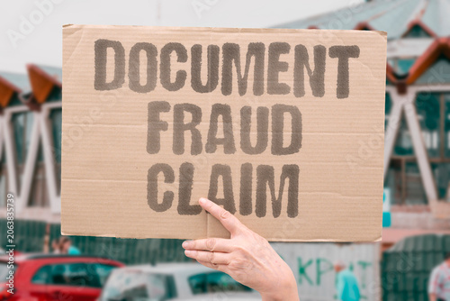Schilderij op canvas "Document fraud claim" Government alleges citizenship papers are fake