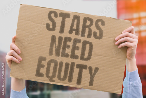 Konstfotografi "Stars need equity" Space exploration requires shareholder funding