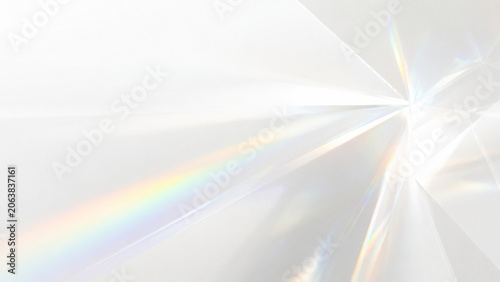 Minimal Prism Light Background with Rainbow Refraction