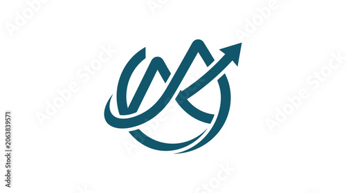 Φωτογραφία Teal Arrow Logo Design Element.