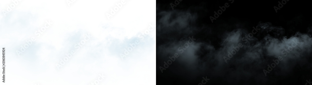 Naklejka premium Icy Blue Smoke Cloud, Atmospheric Fog Texture, Cinematic Haze Effect, Mystical Vapor Overlay, Dreamy Dual Background