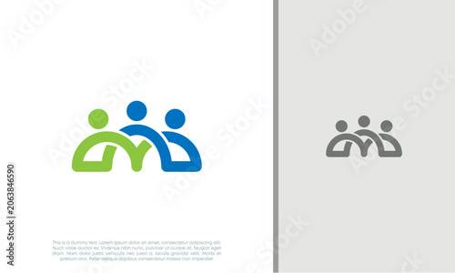 Global Community Logo Icon Elements Template. Community human Logo template vector. Community health care. Abstract Community logo