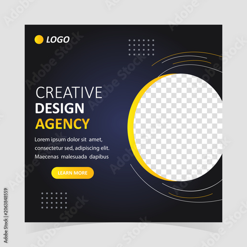 Creative Design Agency Social Media Banner Template
