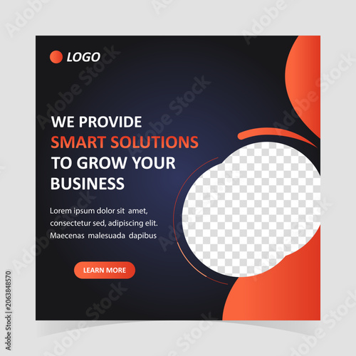 Smart Business Solutions Social Media Banner Template