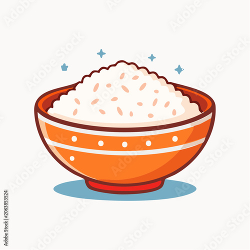 Bowl of Rice Illustration