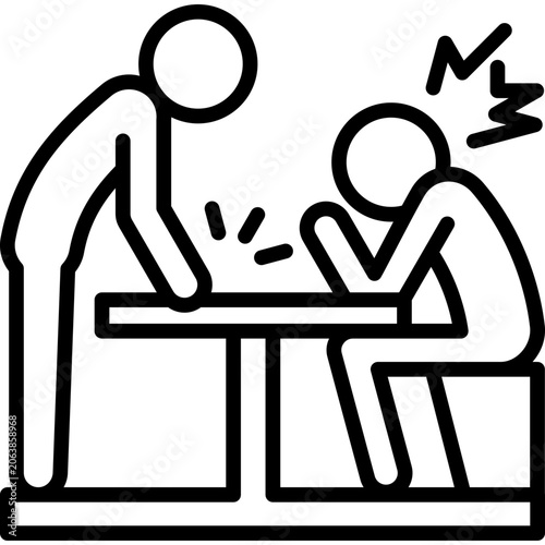 Peer Pressure line icon