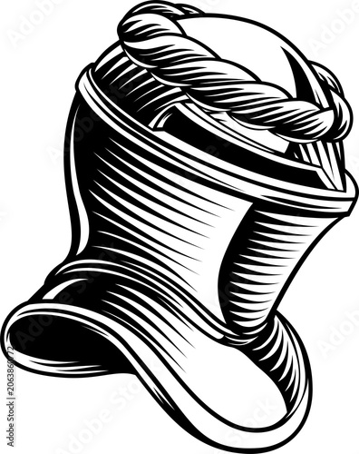 A knights helm medieval hel...