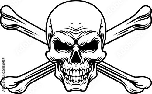 A skull and crossbones pira...