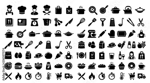 Photos Ultimate kitchen utensils cooking tools and restaurant food preparation solid gl