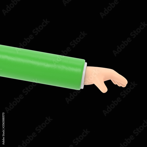Картината върху платно Cartoon Gesture Icon Mockup