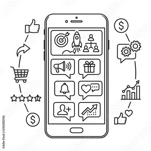 Smartphone and Tablet with QR Code Vector Illustration Design