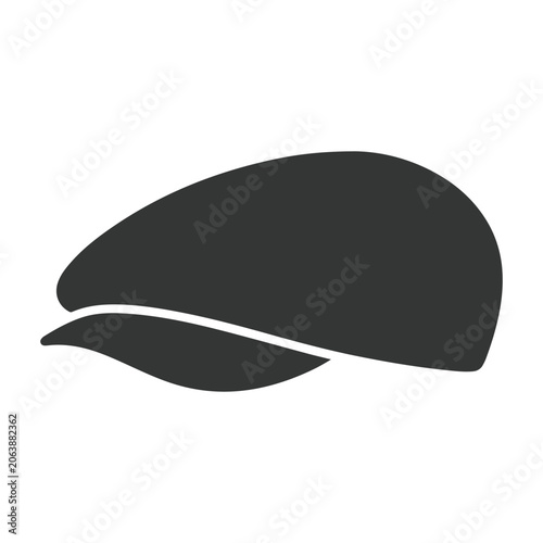 Vector illustration of a simple black mushroom cap with a white background, ideal for design and graphic projects.