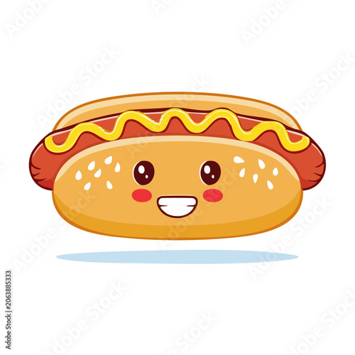 Flat design pizza slice vector illustration