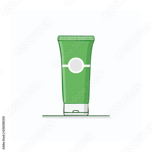 Green USB flash drive vector icon