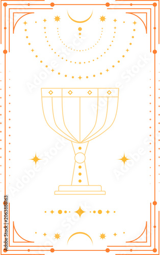 Bild auf Leinwand Holy Grail Mystic Background