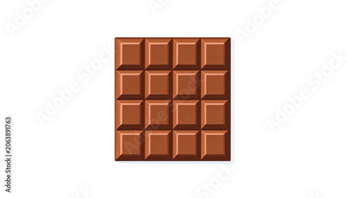 Chocolate Bar with Square Pieces.