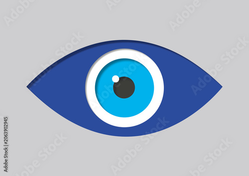 Evil eye, conceptual illustration