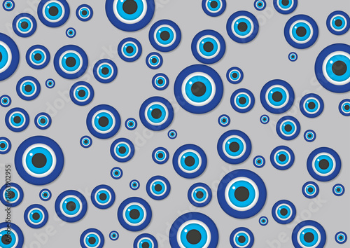 Evil eyes, conceptual illustration