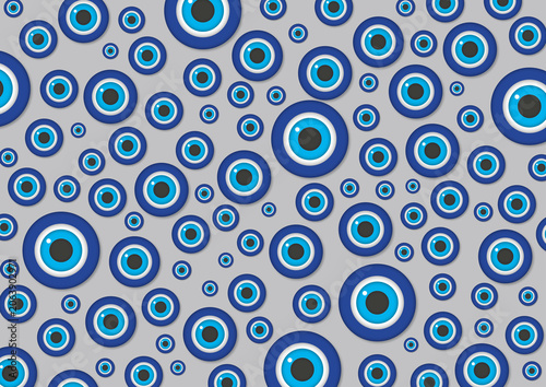 Evil eyes, conceptual illustration