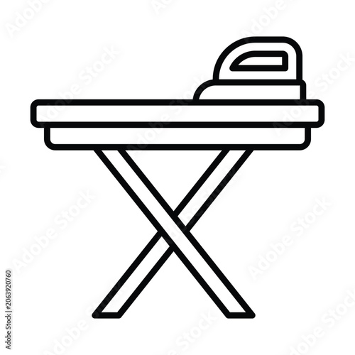 Ironing Board Icon Design Template Simple and Modern