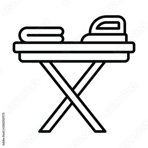 Ironing Board Icon Design Template Simple and Modern