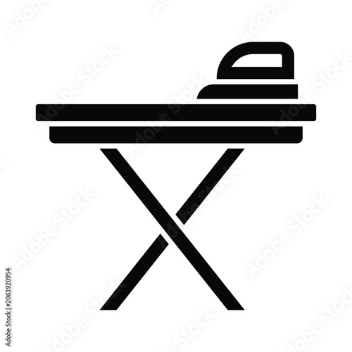 Ironing Board Icon Design Template Simple and Modern
