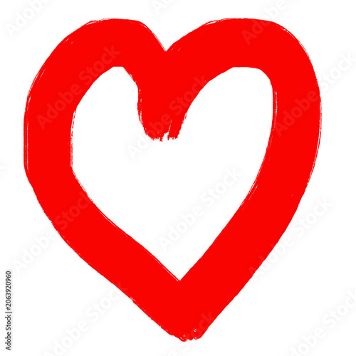 love brush sign hand drawn icon