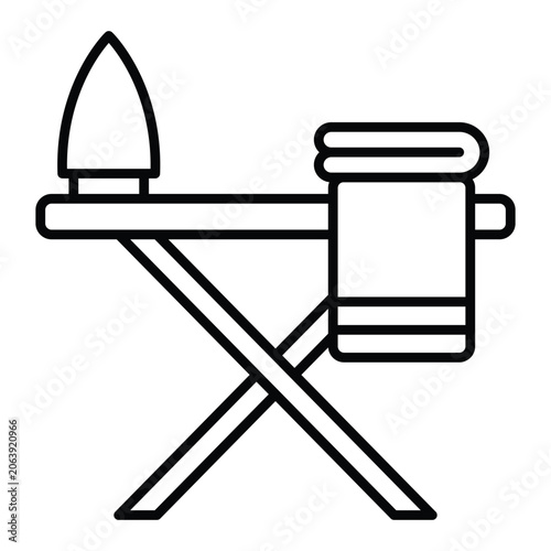 Ironing Board Icon Design Template Simple and Modern