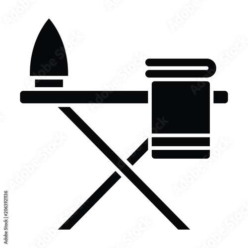 Ironing Board Icon Design Template Simple and Modern