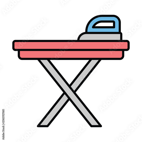 Ironing Board Icon Design Template Simple and Modern