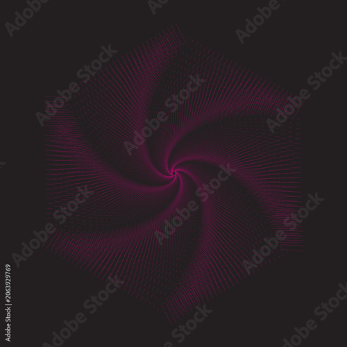 Quantum magenta spiral matrix with generative particle flow and hypnotic vortex geometry.