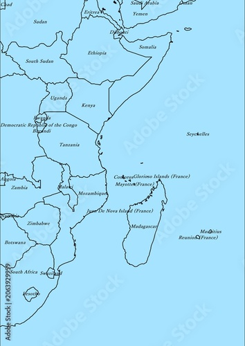 Blue print map classic style art