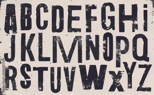 hand drawn alphabet