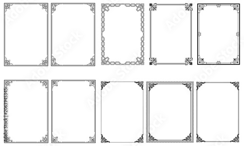 Quadro su tela Frame ornament