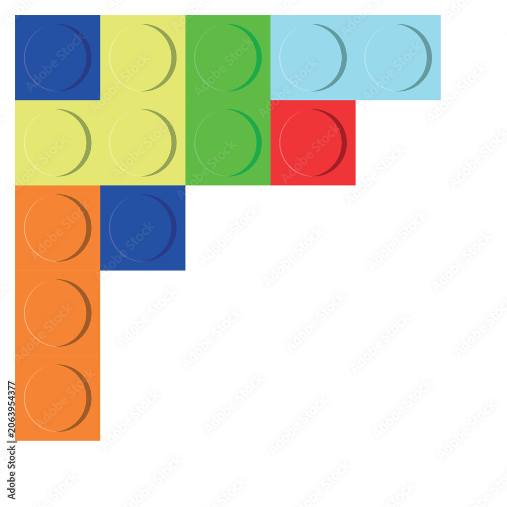 Naklejka premium Lego Border