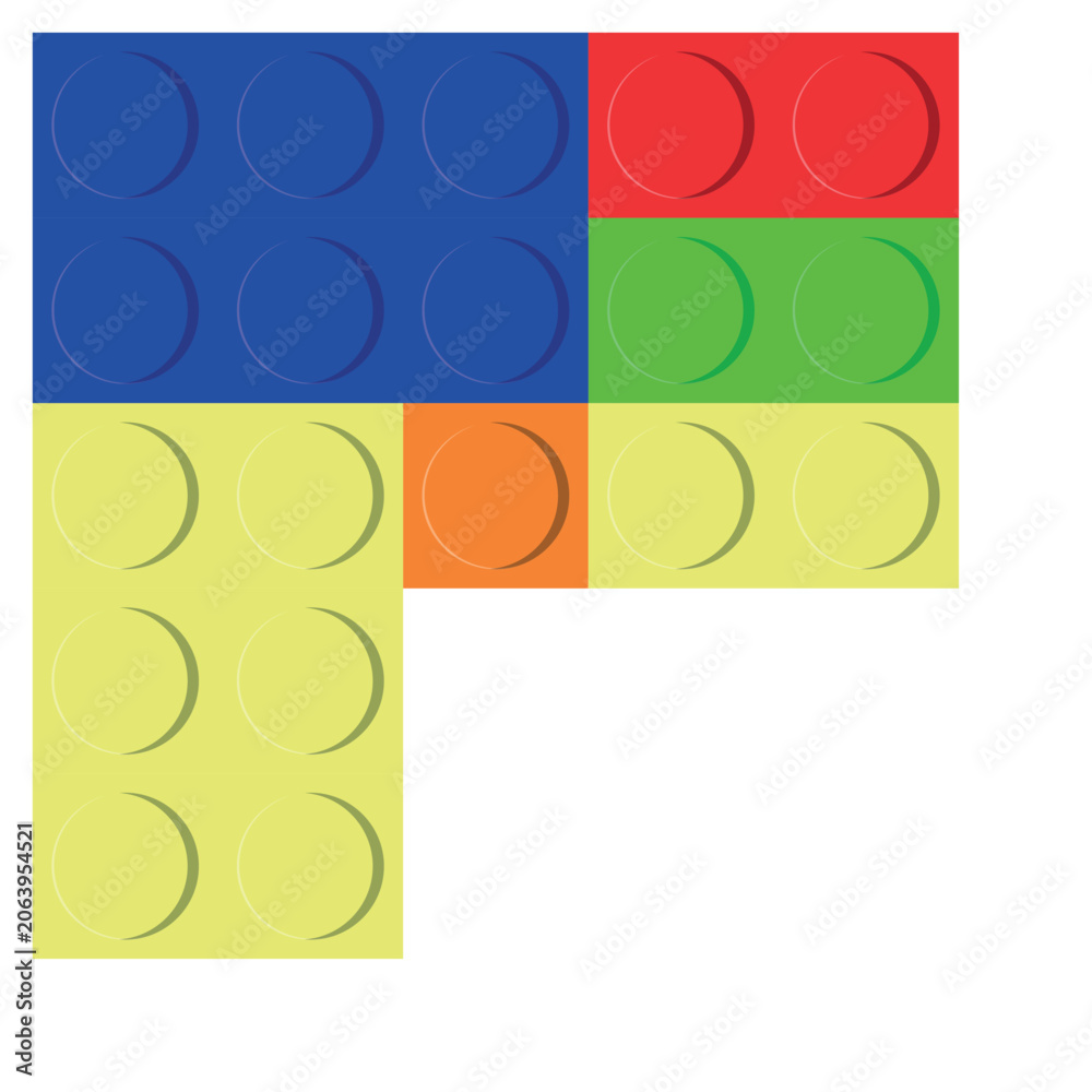 Naklejka premium Lego Border