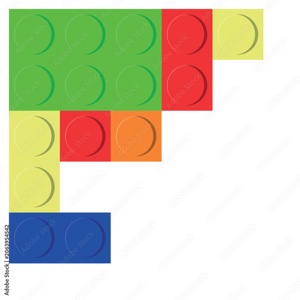 Naklejka premium Lego Border