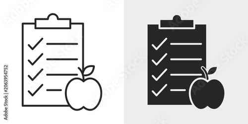 Photos Nutrition Icon represents healthy eating, dietary planning, and wellness lifestyles