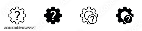 Fotografie Technical Support Icon Set