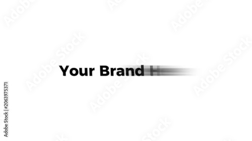 A blurry black logo on a white background with the text yourban