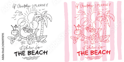 Foto Funny trendy hand drawn doodle lettering quote