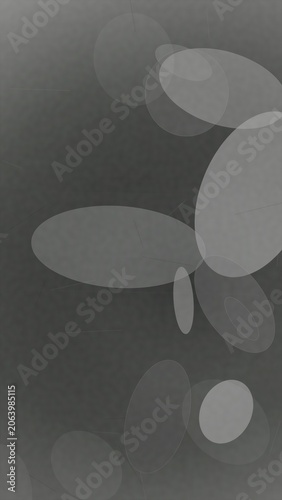 Abstract gray background with translucent oval shapes